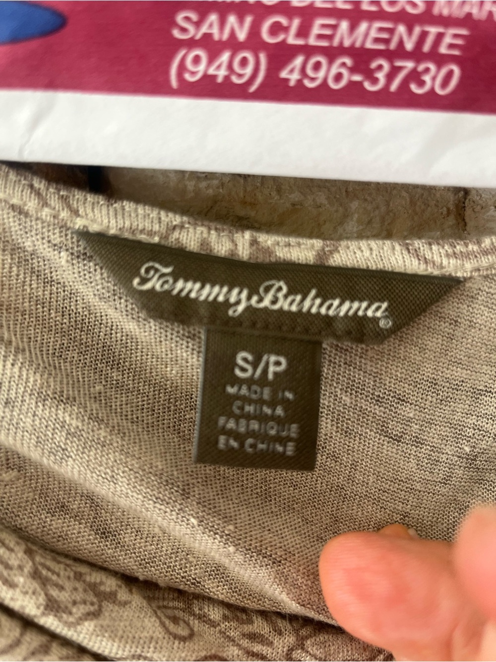 Tommy Bahama linen  Beige Floral-Print Capris and Skirt Set - Picture 3 of 3